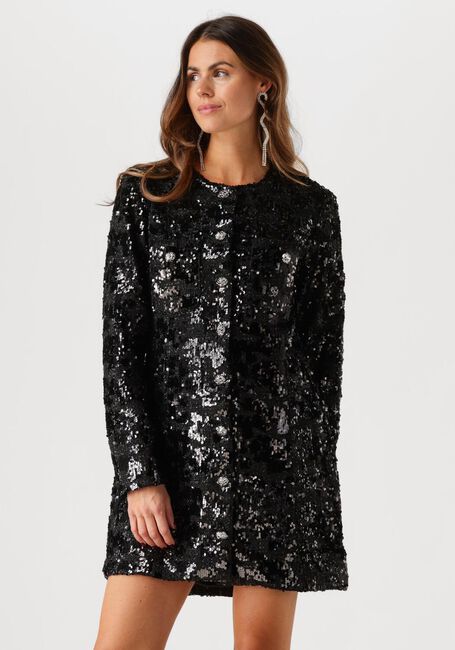 Schwarze SECOND FEMALE Minikleid FLAKES DRESS - large