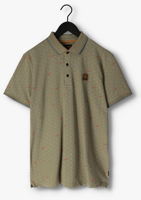 Olive PME LEGEND Polo-Shirt SHORT SLEEVE POLO FINE PIQUE ALL OVER PRINT - large
