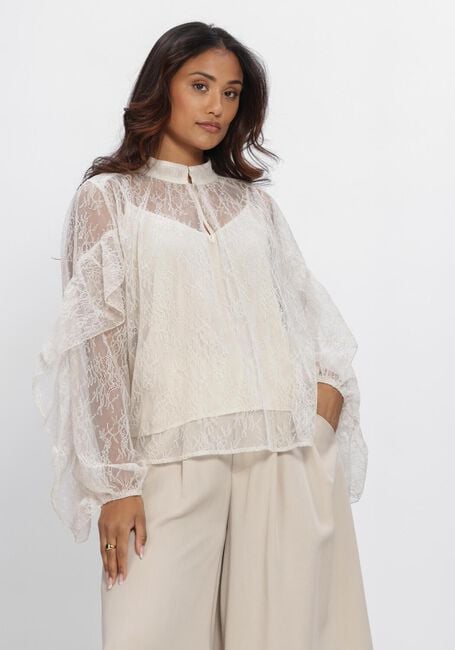 Beige SECOND FEMALE Blusen SYBELL LACE BLOUSE - large