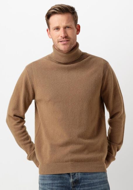 Braune ANERKJENDT Rollkragenpullover AKNICO SOLID ROLL NECK LAMBSWOOL - large