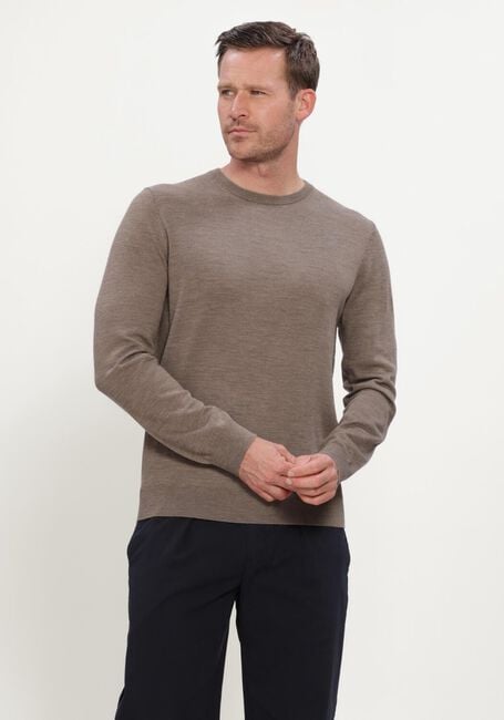 Braune PROFUOMO Pullover PULLOVER CREW NECK EXTRAFINE MERINO - large
