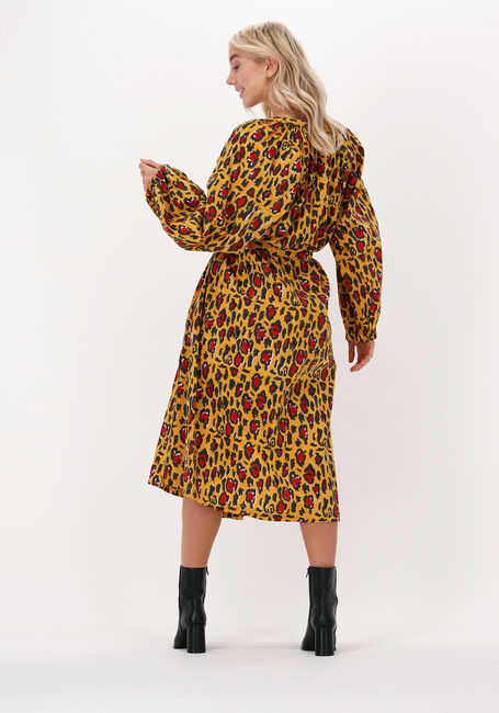 Gelbe SISSEL EDELBO Midikleid LARA SHORT DRESS - large