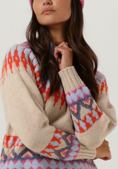 Beige Y.A.S. Pullover YASILAM LS KNIT PULLOVER - large