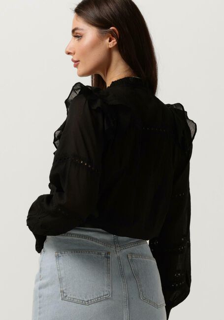 Schwarze NEO NOIR Blusen AURIKA S VOILE BLOUSE - large
