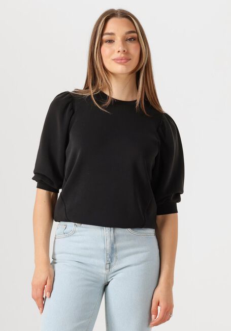 Schwarze SELECTED FEMME T-shirt SLFTENNY 3/4 SWEAT TOP - large