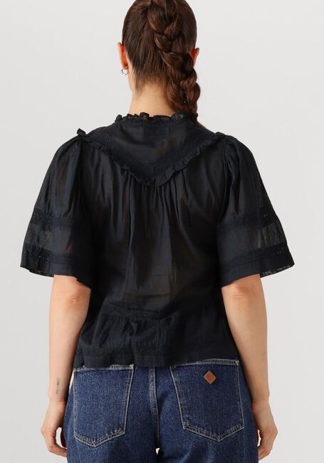 Dunkelblau NEO NOIR Blusen EVIENNE S VOILE TOP - large