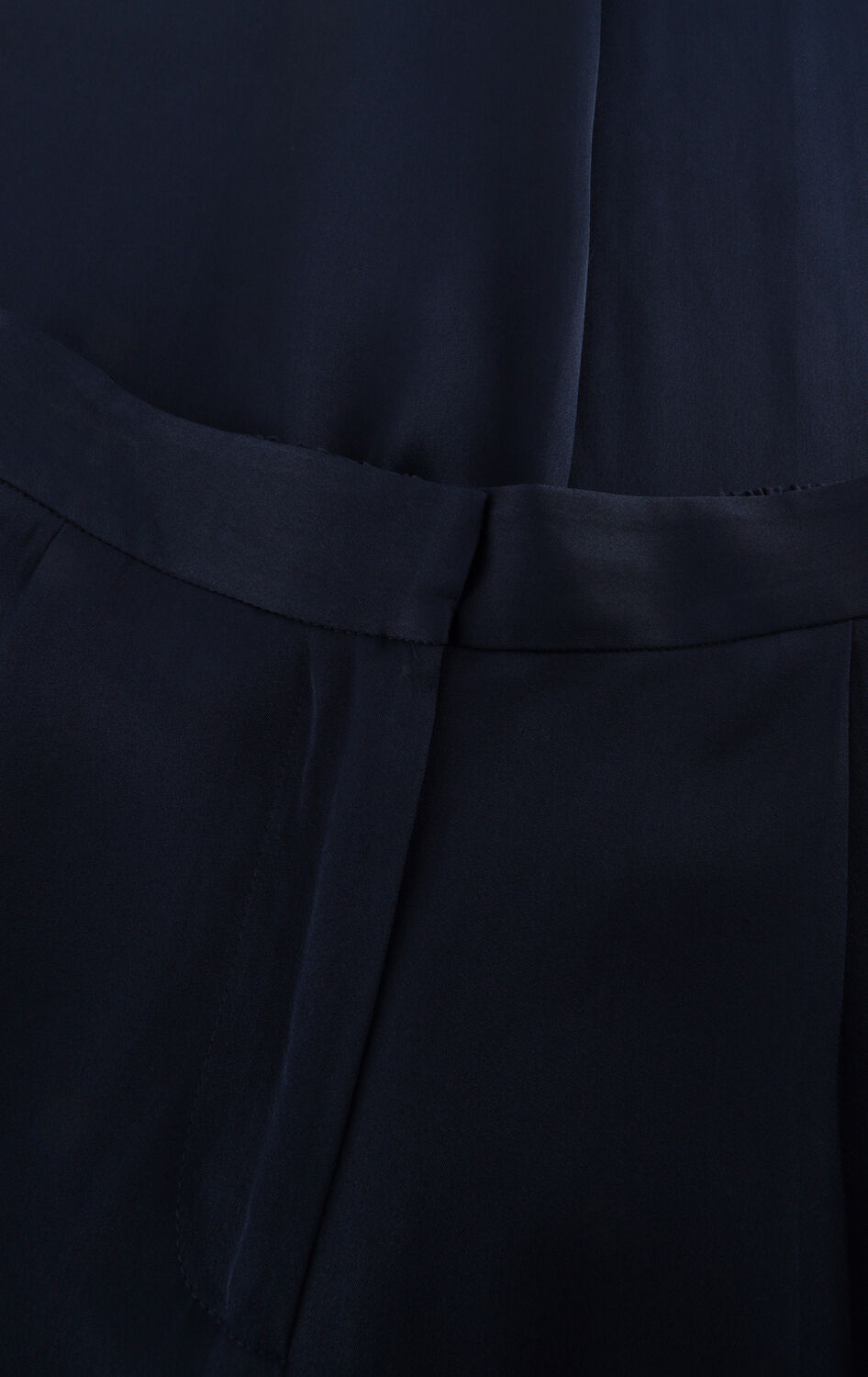 Dunkelblau SELECTED WOMEN Weite Hose SLFLEONORE HW WIDE PANT B - large