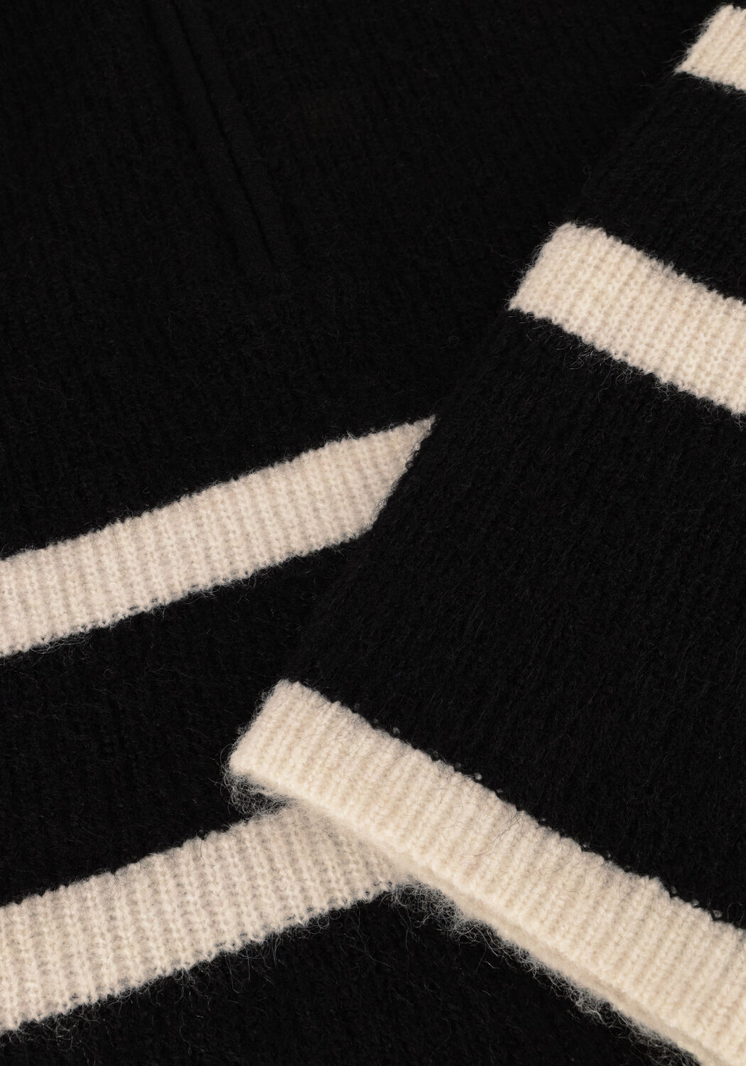 Schwarze SELECTED WOMEN Pullover SLFMALINE LS KNIT HALF ZIP - large