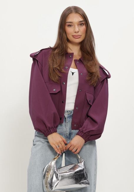 Bordeaux ALIX THE LABEL Jacken LADIES WOVEN POCKETS JACKET - large