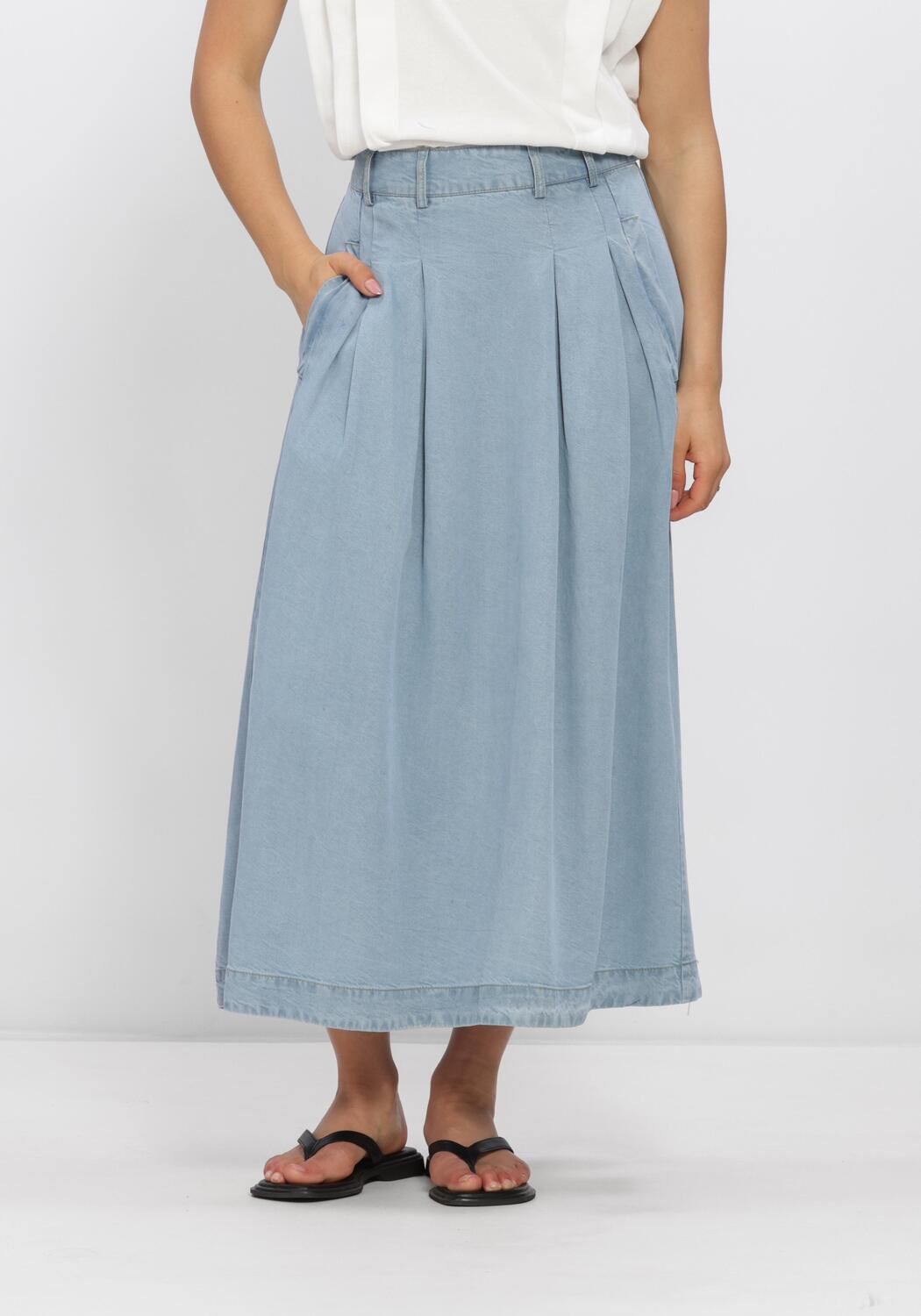 Hellblau CO'COUTURE Maxirock TILLYCC ANYA PLEAT SKIRT - large