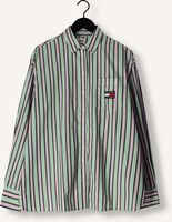Grüne TOMMY JEANS Blusen TJW ULTRA OVERSIZED STRIPE SHIRT Grüne TOMMY JEANS Blusen TJW ULTRA OVERSIZED STRIPE SHIRT - medium