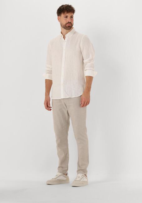 Weiße SCOTCH & SODA Casual-Oberhemd LINEN SHIRT LS BUTTON-D - large
