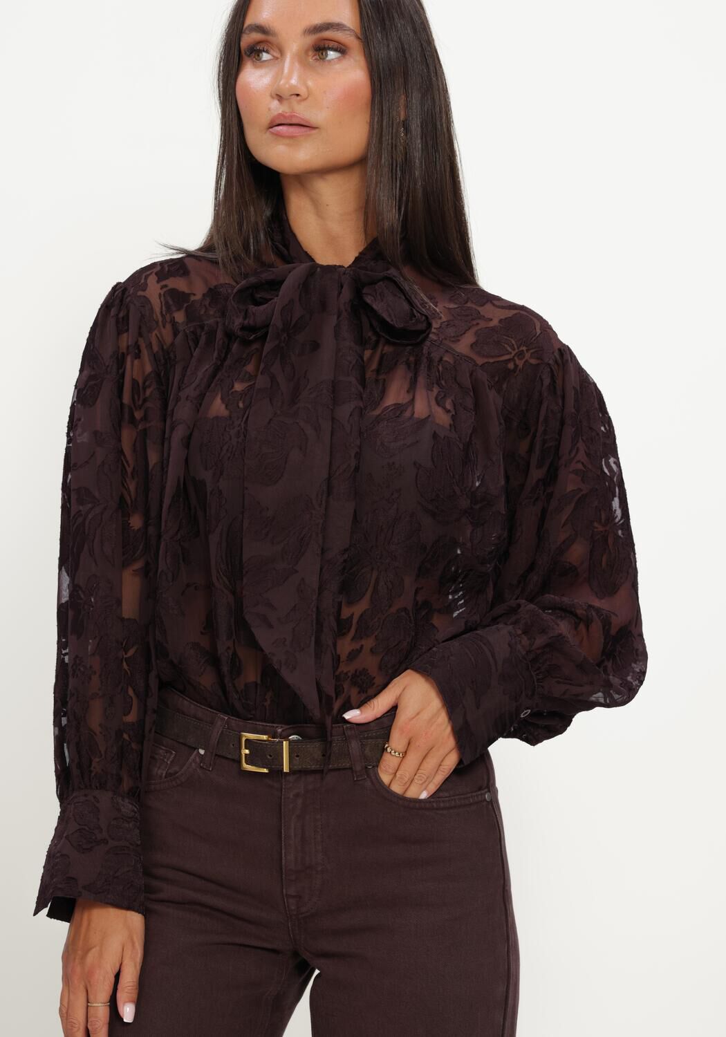 Braune MY ESSENTIAL WARDROBE Blusen MWENYA BLOUSE - large