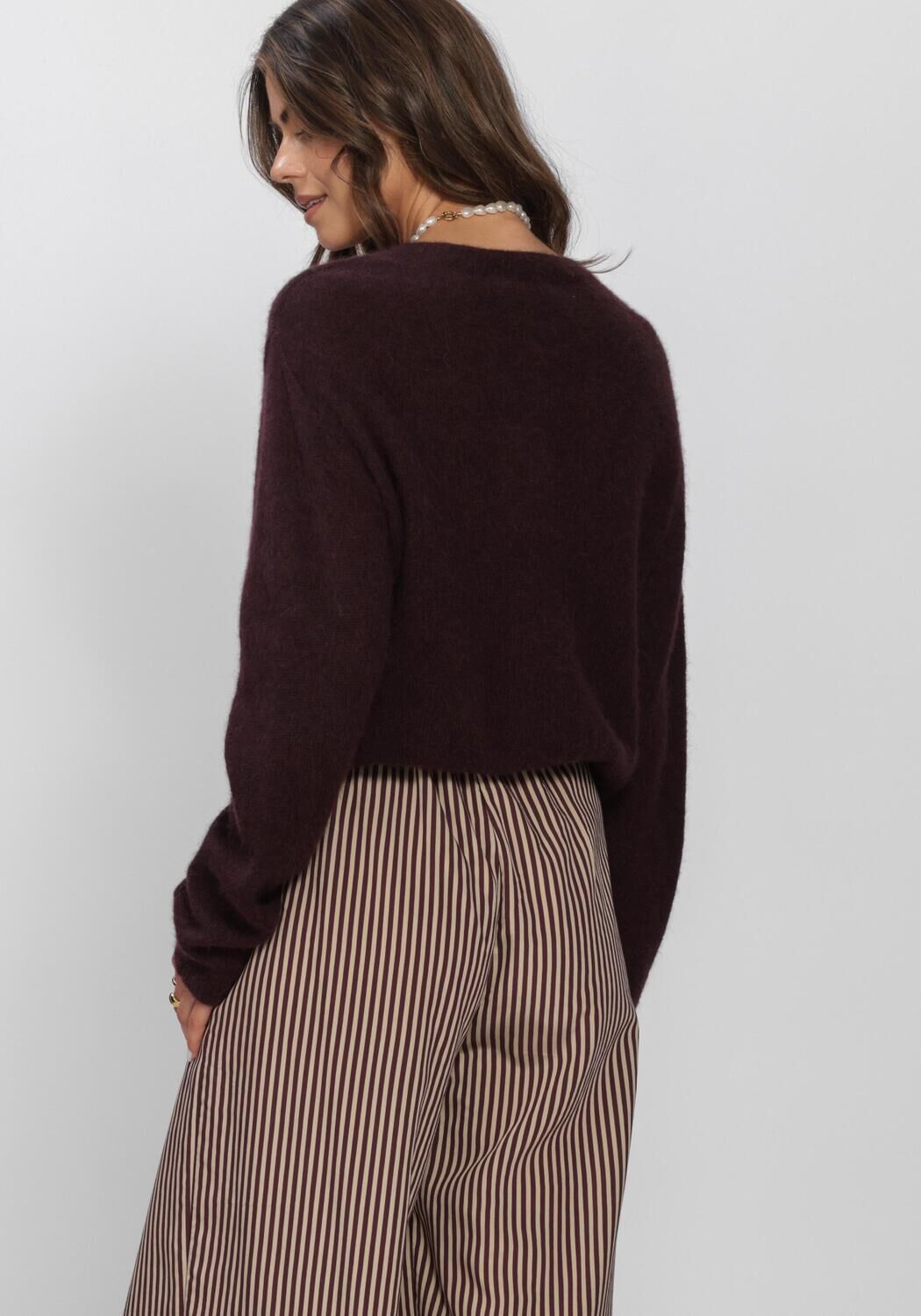 Bordeaux BY-BAR Strickjacke CLEO CARDIGAN - large