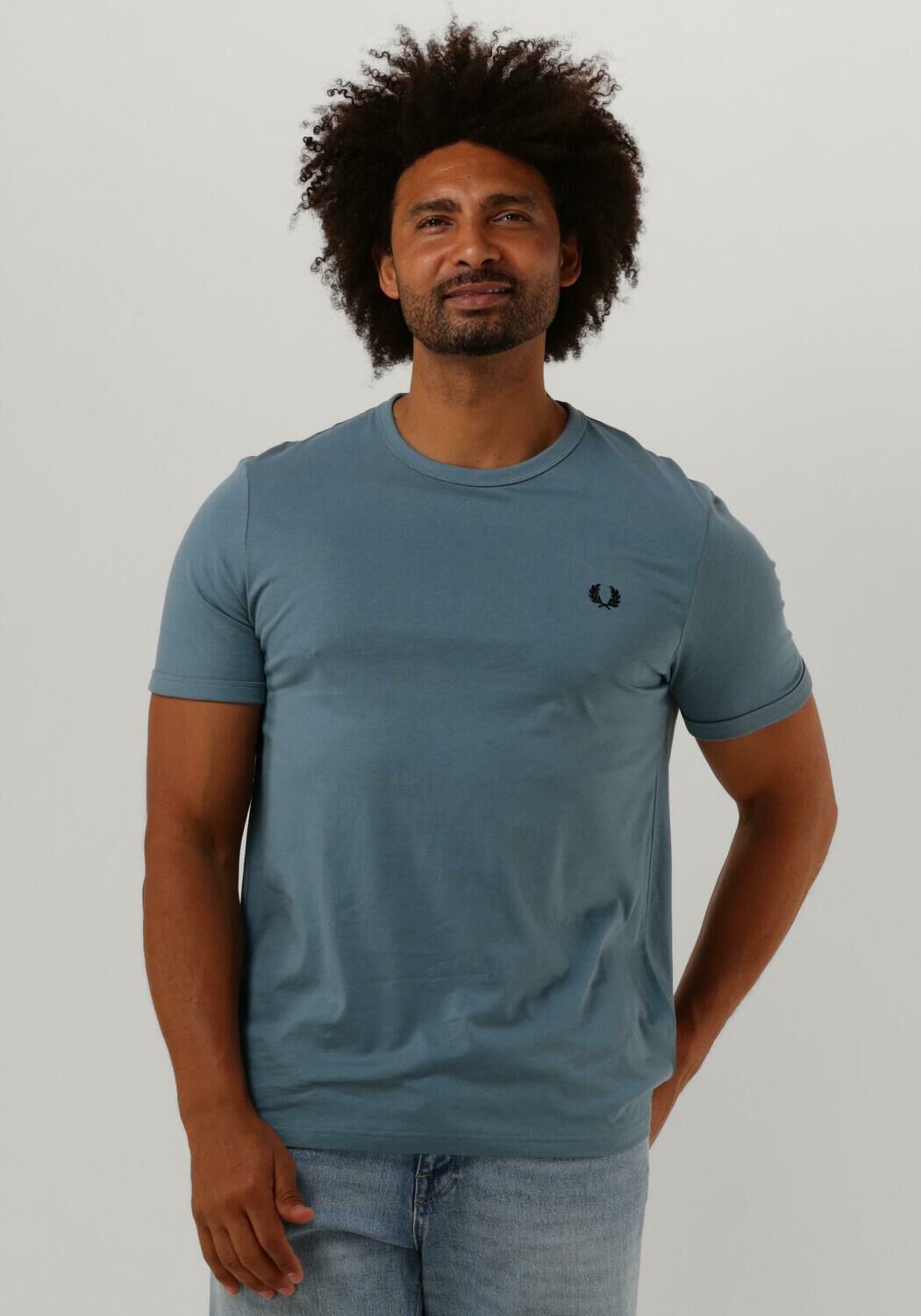 Hellblau FRED PERRY T shirt RINGER T SHIRT Omoda