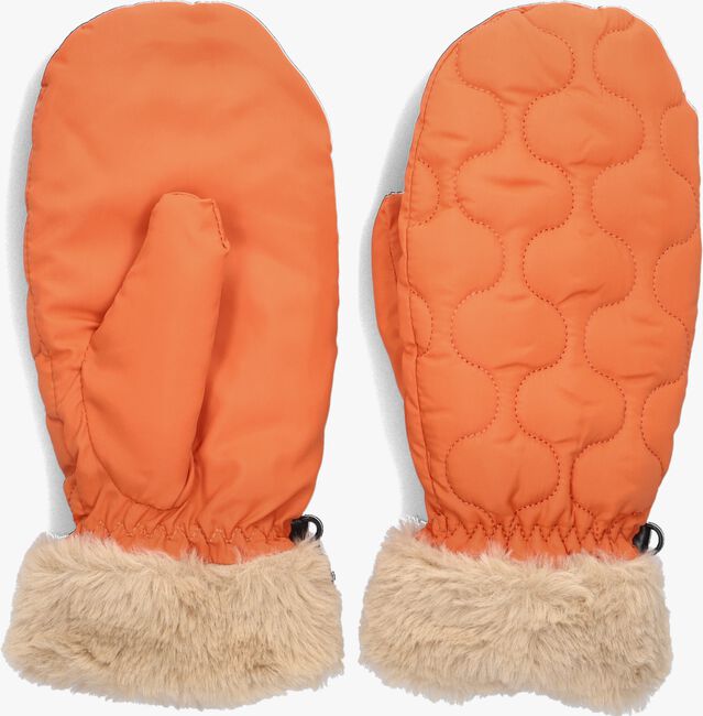 Orangene BECKSONDERGAARD Handschuhe MAKARA PUFF MITTENS - large