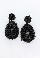 Schwarze NOTRE-V Ohrringe EARRING BEADS - medium
