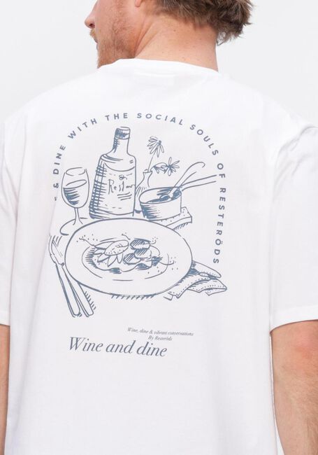 Wei&szlig;e RESTER&Ouml;DS T-shirt TAS PRINT - large