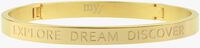 Goldfarbene MY JEWELLERY Armband EXPLORE DREAM DISCOVER - medium