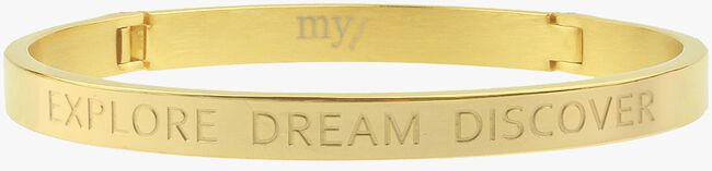 Goldfarbene MY JEWELLERY Armband EXPLORE DREAM DISCOVER - large