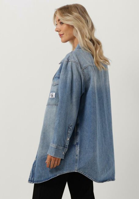 Blaue CALVIN KLEIN Jeansjacke UTILITY SHIRT JACKET - large