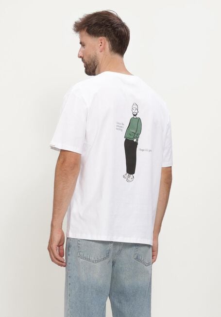 Wei&szlig;e ANERKJENDT T-shirt AKVILLADS HAVE A NICE DAY TEE - large