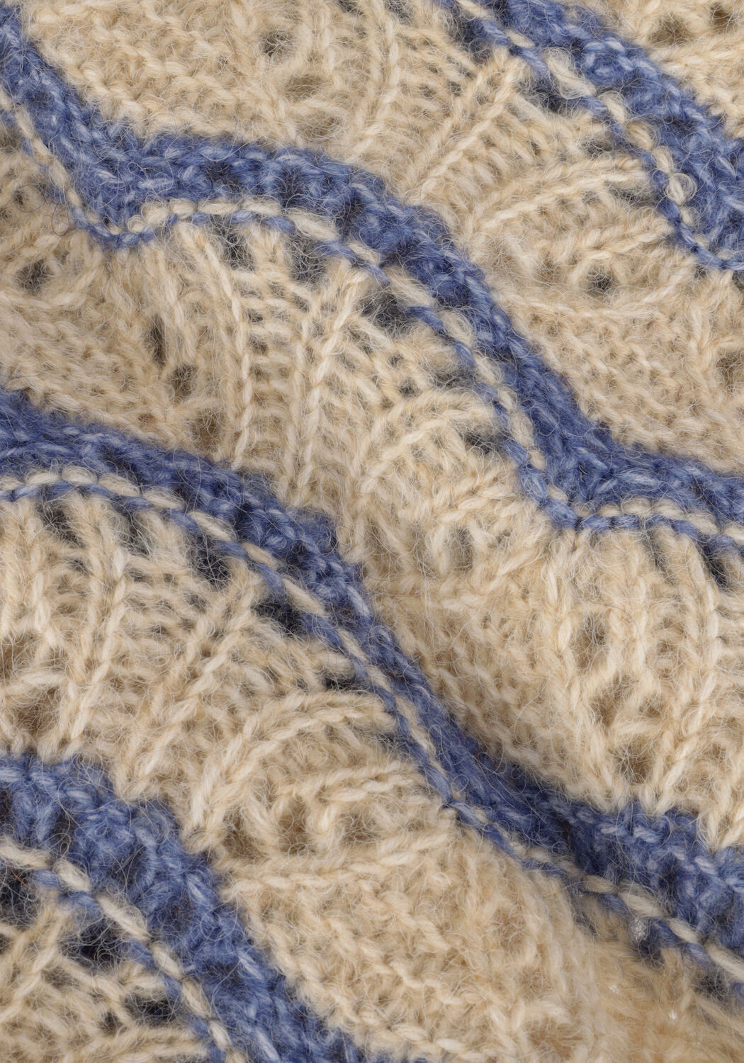 Sand OBJECT Pullover CHRISTA L/S KNIT PULLOVER 123 - large