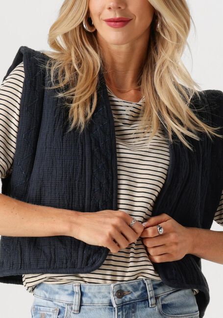 Blaue BY-BAR Gilet ISLA EMBROIDERY JACKET - large