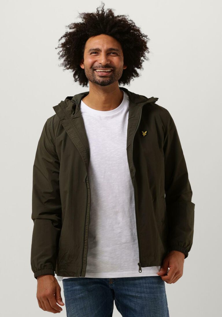 olive lyle & scott jack zip through hooded jacket
