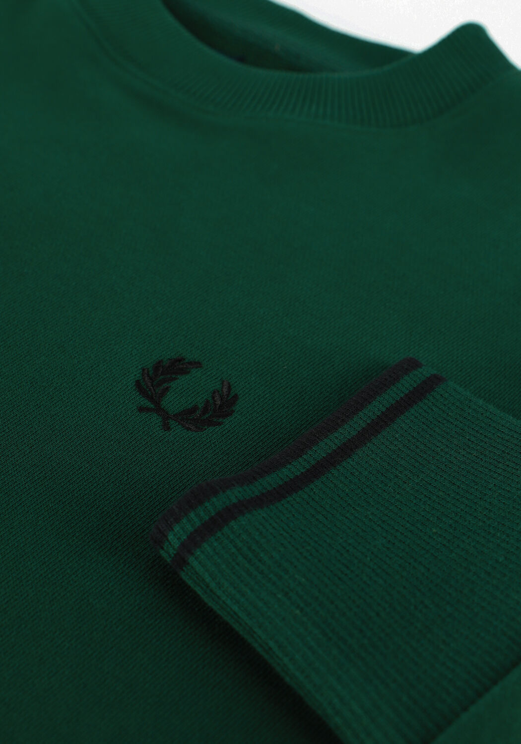 Gr&uuml;ne FRED PERRY Pullover CREW NECK SWEATSHIRT - large
