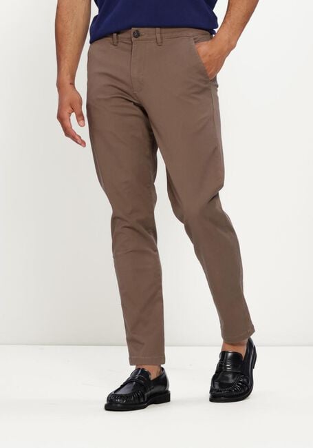 Braune SELECTED MEN Hose SLH175-SLIM NEW MILES FLEX PANT NOOS - large