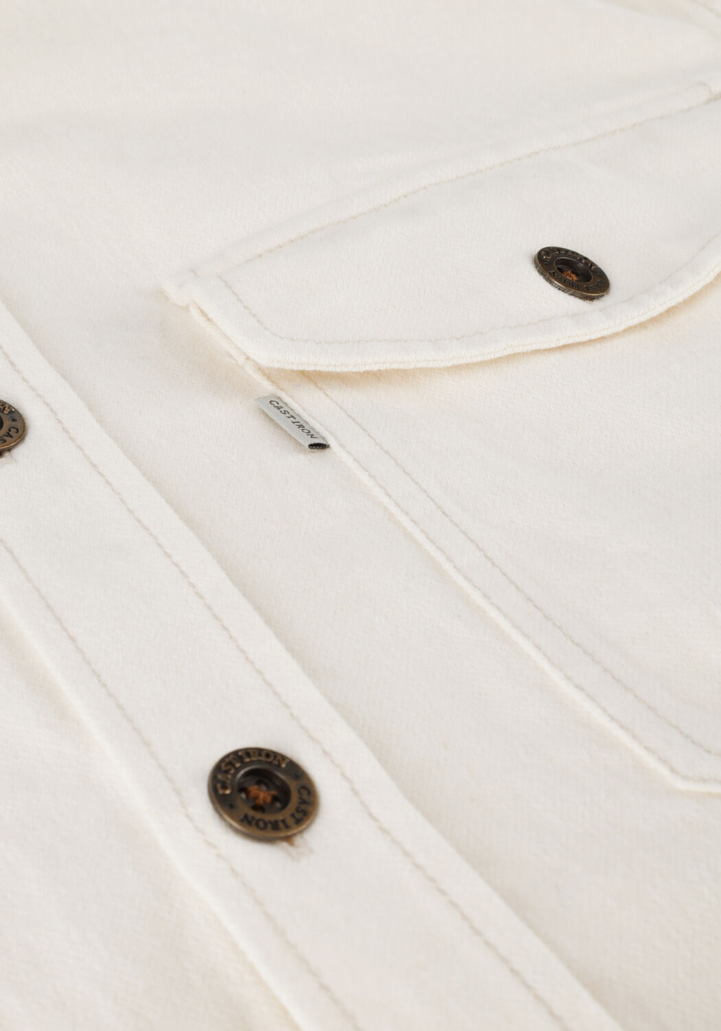 Nicht-gerade weiss CAST IRON Overshirt LONG SLEEVE SHIRT SLUB TWILL OVERSHIRT REGULAR FIT - large