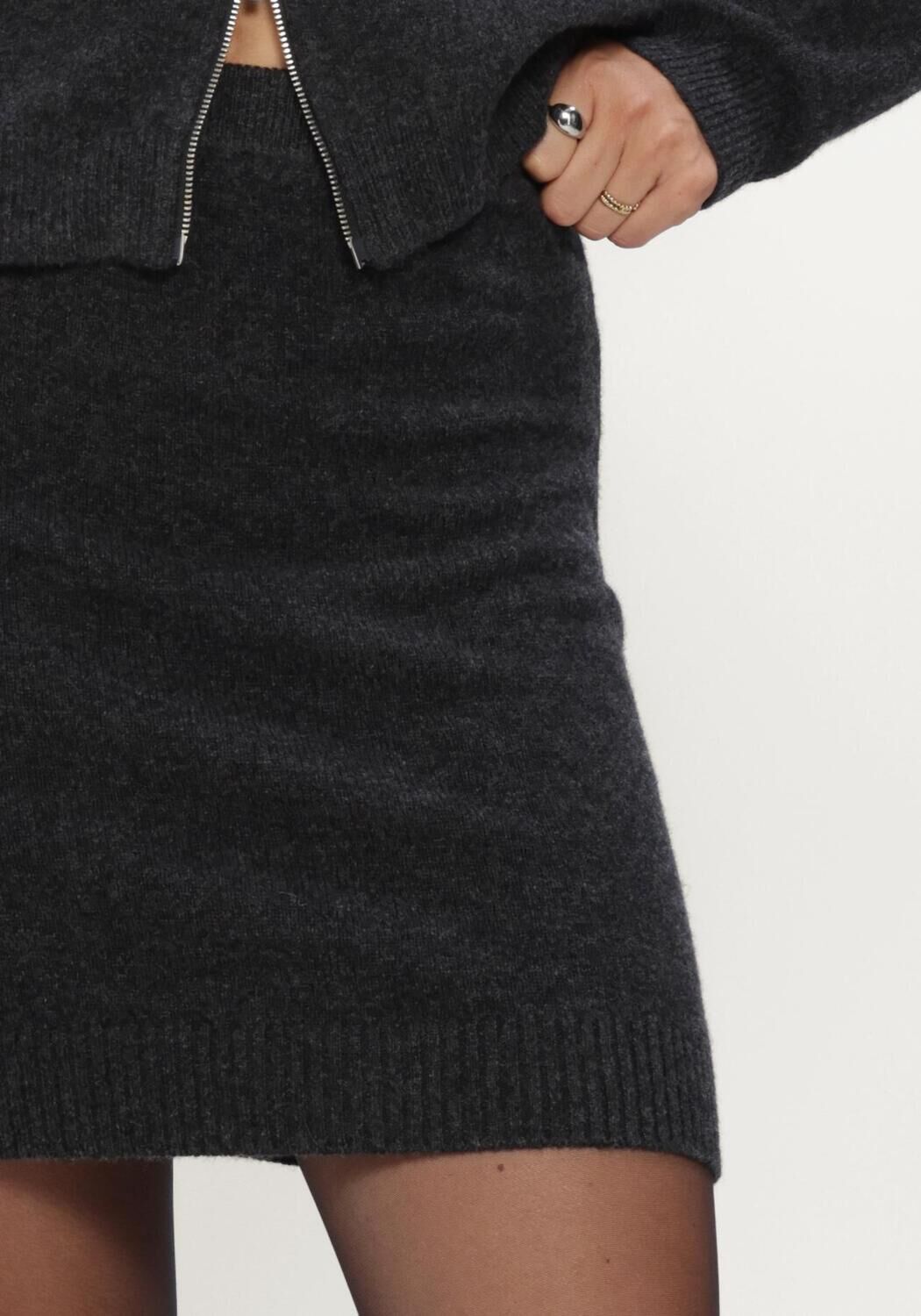 Dunkelgrau MY ESSENTIAL WARDROBE Minirock MWTRACY KNIT SKIRT - large