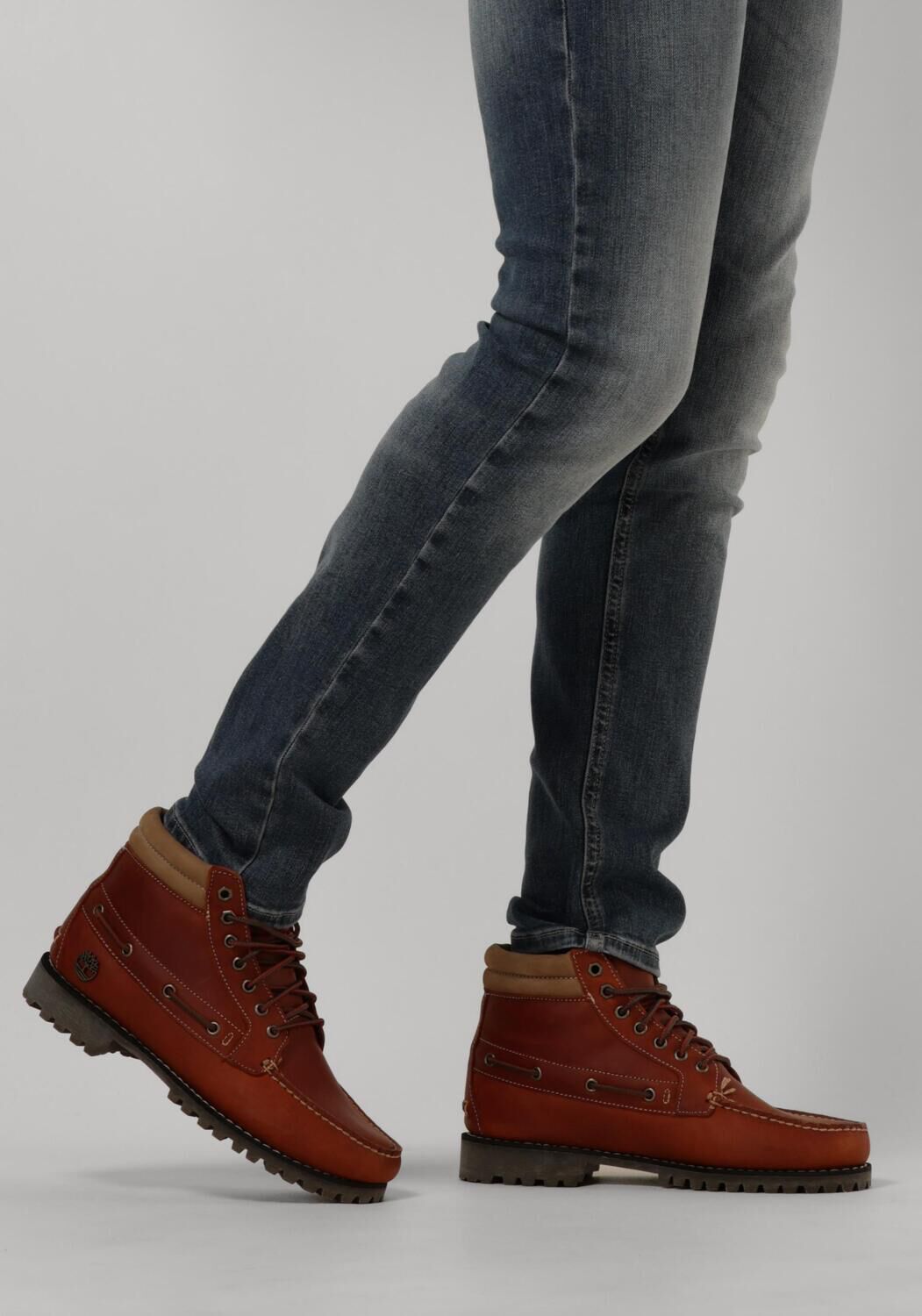 Cognacfarbene TIMBERLAND Schn&uuml;rboots AUTHENTIC MID LACE UP BOOT M - large