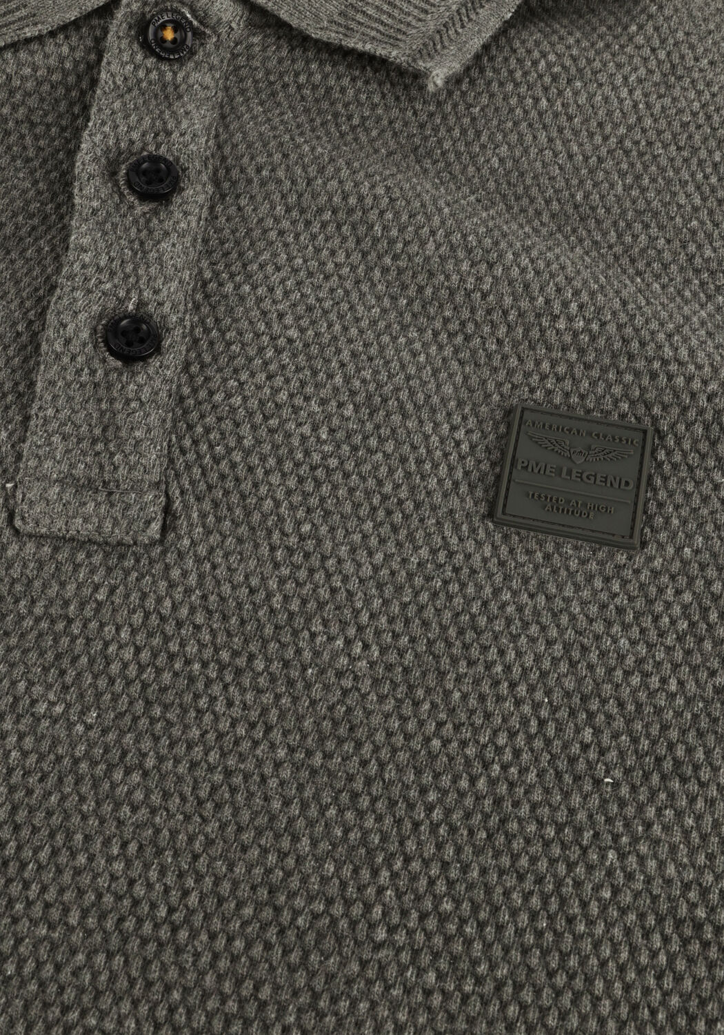 Gr&uuml;ne PME LEGEND Polo-Shirt POPCORN JERSEY - large