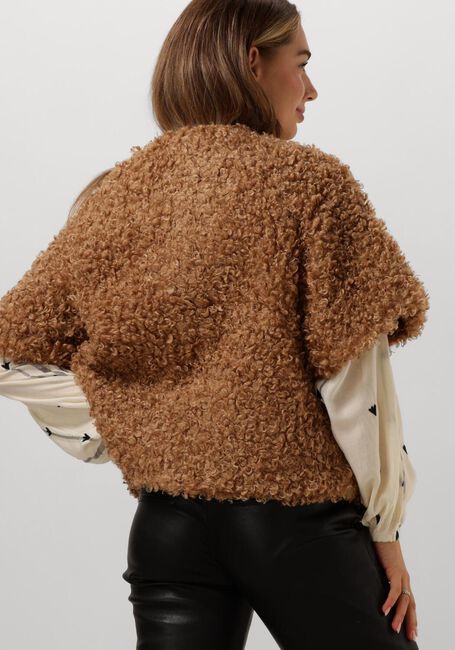 Braune SUMMUM Gilet JACKET FAUX FUR - large