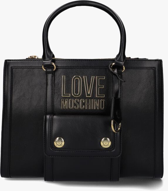 Schwarze LOVE MOSCHINO Handtasche LETTERING 4065 - large