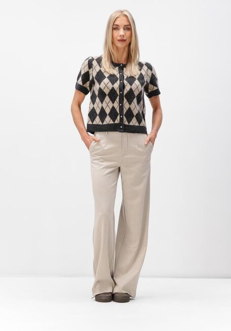 Mehrfarbige/Bunte NEO NOIR Strickjacke ALLESTAR CHECK KNIT CARDIGAN - large