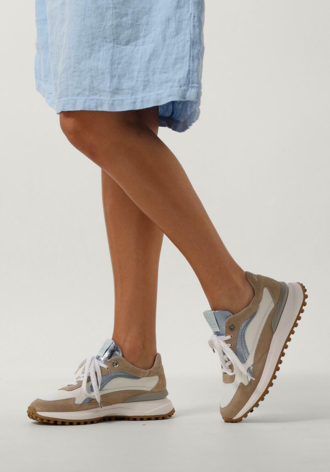 Taupe FLORIS VAN BOMMEL Sneaker Low SFW-10079 - large