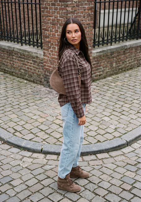 Braune CATWALK JUNKIE Blusen CHECK BLOUSE - large