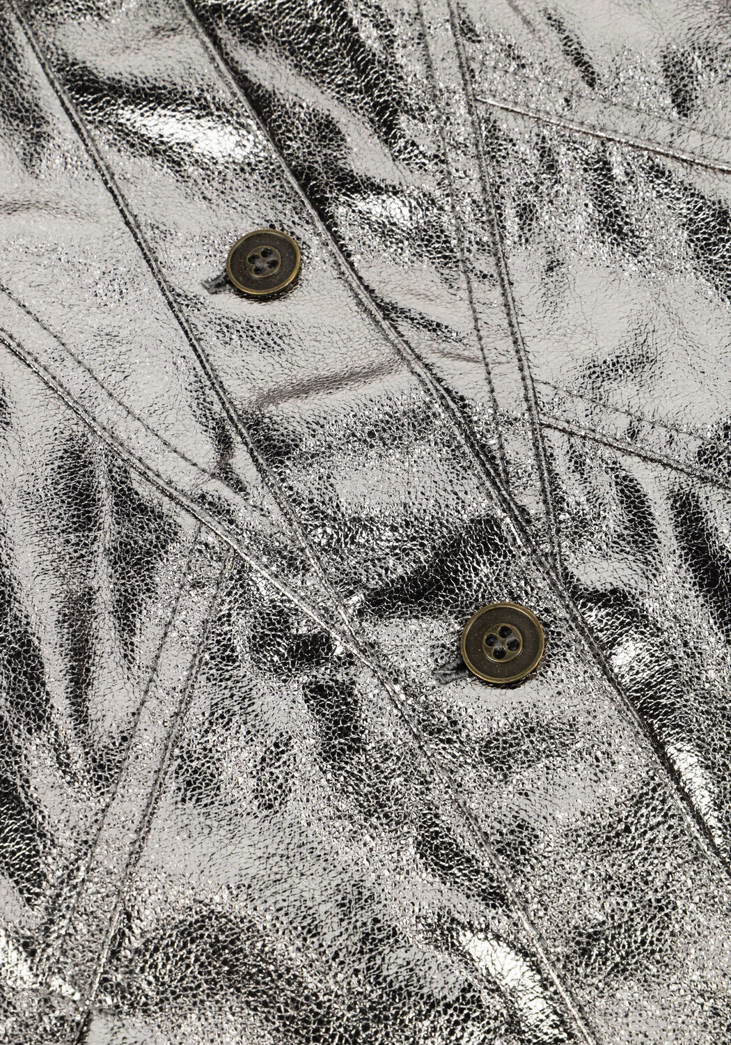 Silberfarbig LIKE FLO Gilet DORIS FLO METALLIC GILET - large