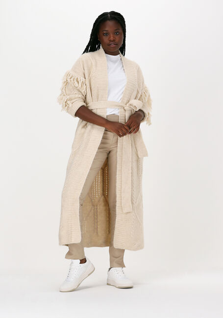 Beige SILVIAN HEACH Strickjacke LONG CARDIGAN CLEVELAND - large