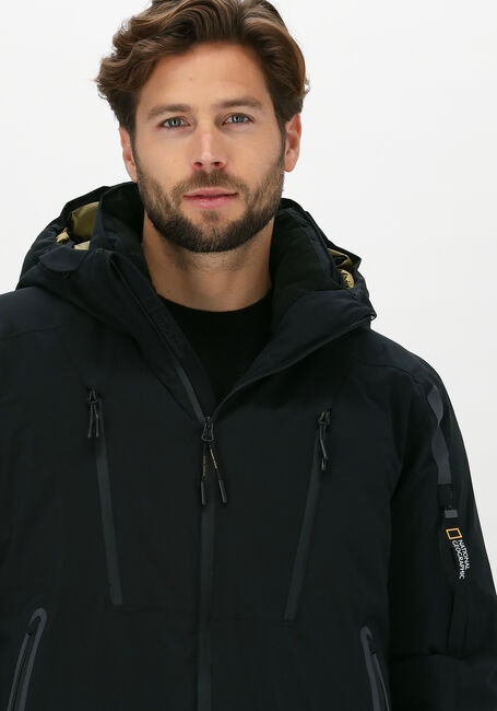 Schwarze NATIONAL GEOGRAPHIC Parkas HOODED ICONIC JACKET - large