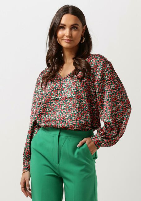 Grüne ANOTHER LABEL Blusen FILOU FLOWER TOP L/S - large