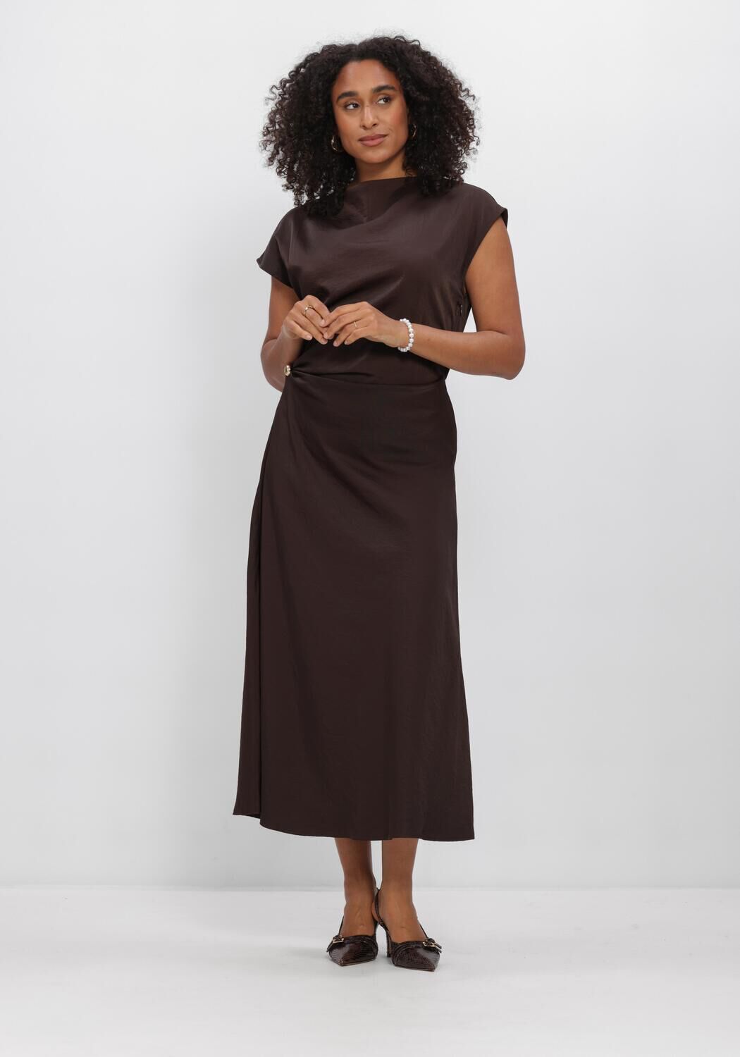 Braune BEAUMONT Maxikleid JOY DRESS - large