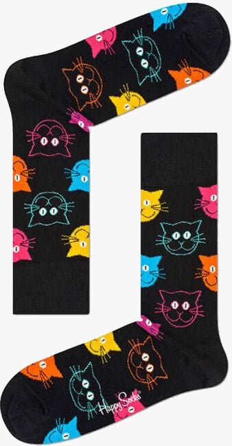 Schwarze HAPPY SOCKS Socken CAT SOCK - large