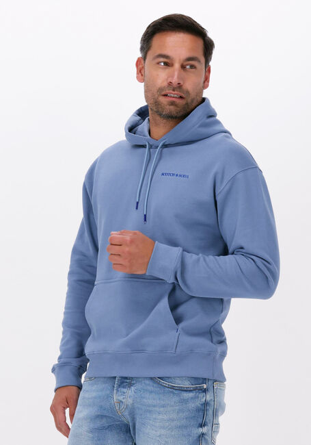 Blaue SCOTCH & SODA Sweatshirt UNISEX HOODIE - large