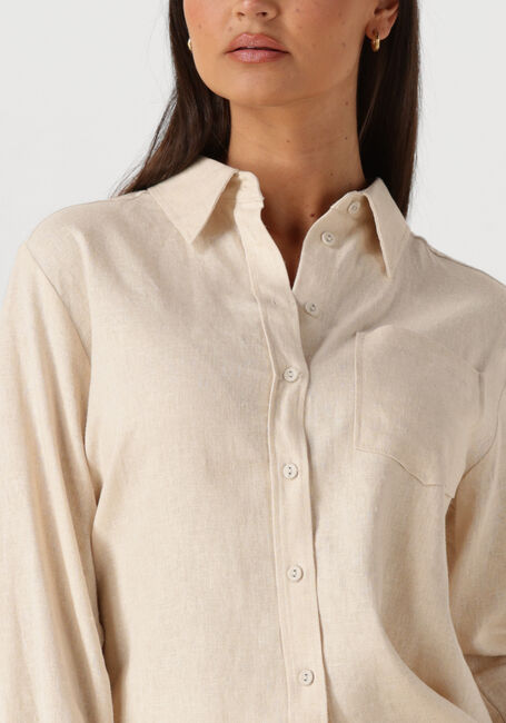 Weiße Y.A.S. Blusen YASFLAXY LS LINEN SHIRT NOOS - large