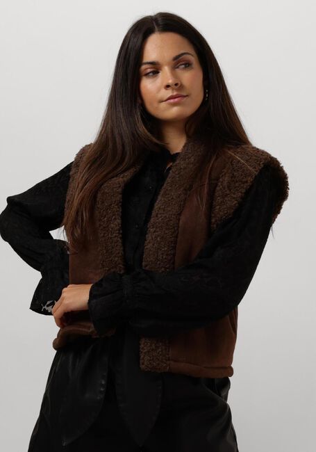 Braune POM AMSTERDAM Gilet GILET - LAMMY BROWN - large
