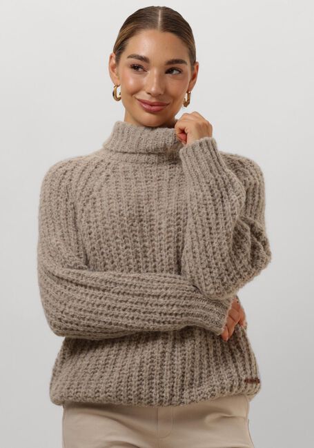 Taupe MOSCOW Rollkragenpullover 44-09-WISHING - large